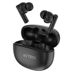 ACTECK Audífonos Inalámbricos Flow Pro EF990 / Bluetooth 5.4 / Estereo 2.0 / Duración de hasta 6 h audifonos + 18 h estuche / Cancelacion de ruido ANC + 4 Mic ENC