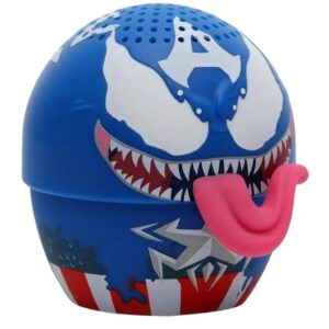 Bocina portatil mini Bitty Boomers Venomized Capitán América/Marvel. Bluetooth 5.0 Modelo BITTYVENOM2/NEW