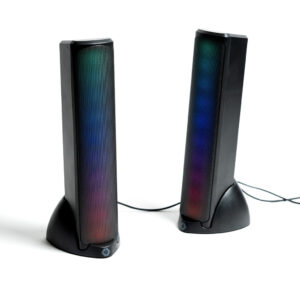 V-930280 Bocinas Inalámbricas Gamer con Luz RGB - Sonido HQ Transmisión BT Aura | VORTRED