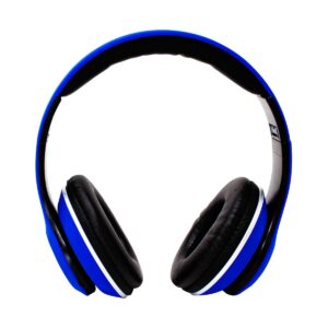NECNON NCAB0103RZ Audifonos over-ear bluetooth nbh-01 sonido hi-fi 3.5mm radio fm micro sd 3.5mml manos libres rubberized azul