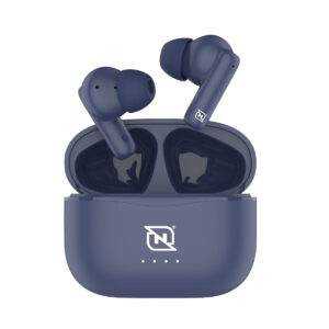 NECNON NBAB1303IB Audifonos in-ear ntws-103 bluetooth 5.3 tws super bass manos libres hasta 5 hrs de duración - 4 indicadores de carga en dock, azul