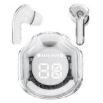 BROBOTIX Audifono bluetooth tws v5.3 - modelo moon, earbuds, in-ear, led digital, control táctil, universal, blanco, 6005842