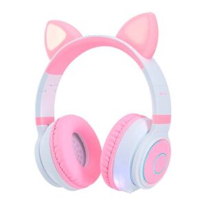 HPB-300-K Diadema VORAGO hpb-300k bluetooth/3.5mm rosa/blanco kitten rgb 6hrs
