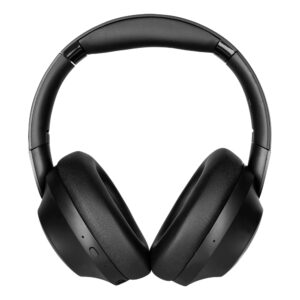 Diadema VORAGO HPB-505 bluetooth 5.0 con anc - 60 hrs de autonomía con sonido premium, super bass y baja latencia color negro