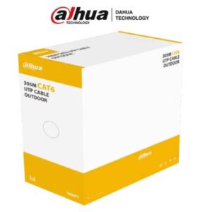 Dahua Technology DH-PFM920-6U Bobina de Cable UTP para Exterior Cat6/ 100 Cobre/ 305 metros/ Color Negro/ Cubierta Exterior MDPE/ Cumple con Estandares ANSI/TIA 568-C.2/ RoSH