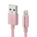 DBUGG Cable USB A a LIGHTNING - color rosa. 1 metro de largo. Alta resistencia de materiales y carga rápida DB-G-USBLR