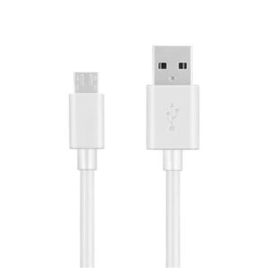 DBUGG Cable USB A a MICRO USB V8 - color blanco. 1 metro de largo. Alta resistencia de materiales y carga rápida DB-G-USBMB