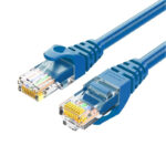 HIKVISION DS-1NP6UEC0-050-B Cable de Parcheo (Patch Cord) / UTP 100 cobre/ Cat. 6 (24 AWG ) / 0.50 Metros / Color Azul / Ideal para PoE+ / Interior