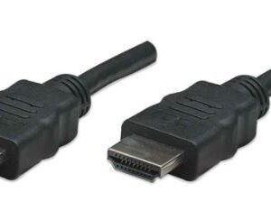 MANHATTAN 308441 Cable HDMI Macho a Macho - Blindado, 1080p Ancho de banda: 10.2 Gbps Negro, 7.5m
