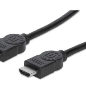 MANHATTAN 306126 Cable HDMI Macho a HDMI Macho - Blindado, 4K@30Hz, 3D, Negro, 3m.