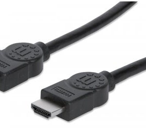 Cable HDMI Alta Velocidad con Ethernet 4K@30Hz MANHATTAN 353274 - 7.5, Macho, Negro