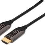Cable HDMI Fibra Óptica 4K@60Hz MANHATTAN 355445 - 50 m, Macho, Negro