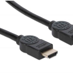 MANHATTAN 355346 Cable HDMI de Alta Velocidad con Canal Ethernet - Versión Premium 1.8m; Cable Premium HDMI Certificado, video UHD 4K 60Hz, 3D y Color Intenso