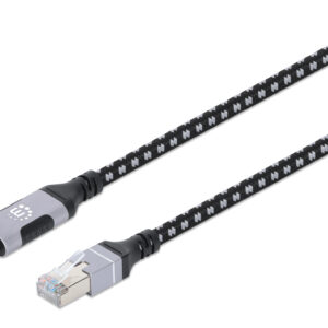 Cable USBC V3.2 a RJ45 2M Cat6 (394826) MANHATTAN