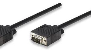 MANHATTAN 371377 CABLE MONITOR SVGA 8MM HD15M-M Longitud 11.0M - Color Negro.