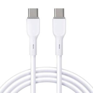Cable usb v3.0 tipo c – c - 1 metro, blanco, BROBOTIX 6006849