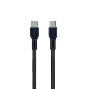 Cable tipo c a tipo c - v3.0, macho/macho, carga rapida, 25 cm, color negro, 6008614 BROBOTIX