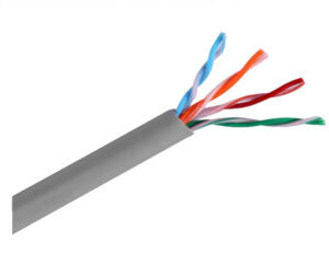 Bobina SAXXON OUTP5ECCA305G - 305 m, Gris, CAT5e, Núcleo de aluminio recubierto de cobre