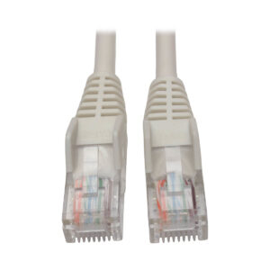 Cable Ethernet (UTP) TRIPP-LITE N001-005-WH - 1, 52 m, Moldeado Snagless Cat5e 350 Mhz (RJ45 M/M), PoE - Blanco, 1.52 M 5 pies