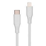 Cable VORAGO CAB-CL01W tipo c- lightning 20w 1 metro carga rápida blanco
