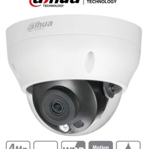 Dahua Technology DH-IPC-HDPW1431R1N-0280B-S4 DAHUA IPC-HDPW1431R1-S4 - Camara IP Domo de 4 Megapixeles/ Lente de 2.8mm/ IR de 30 Mts/ H.265/ WDR Real/ IP67/ PoE/ 3D DNR/ HLC/