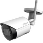 Dahua Technology DH-IPC-HFW1430DS-SAW DAHUA IPC-HFW1430DS-SAW - Camara IP Bala Wifi de 4 Mp/ Lente de 2.8mm/ 90°/ H.265+/ IR de 30 Mts/ Integrado/ Ranura para MicroSD/ Metalica/ IP67/ DWD