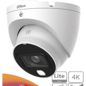 Dahua Technology DH-HAC-HDW1809TLMN-A-LED DAHUA HAC-HDW1809TLM-A-LED -Camara Domo Eyeball 4k Full Color/ 8 MP/Lente de 2.8mm/106 Grados de Apertura/ Microfono Integrado/ 20 IR