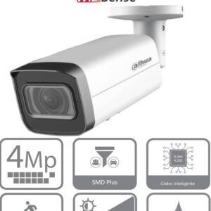 Dahua Technology DH-IPC-HFW2441T-ZS DAHUA IPC-HFW2441T-ZS - Camara IP Bullet de 4 Mp/ Lente Motorizado de 2.7 a 13.5 mm/ WizSense/ IR de 60 Metros/ SMD + - Ranura para MicroSD/ IP67/ Ik10