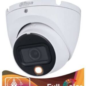 Dahua Technology DAHUA HAC-HDW1801TLM-IL-A - Camara Domo 4k/ Dual Inteligente + Full Color/ 2.8mm/ 106°/ 20 Mts IR y Visible/ Super Adapt/ Microfono - IP67