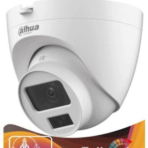 Dahua Technology DH-HAC-HDW1200CLQN-IL-A DAHUA HAC-HDW1200CLQN-IL-A - Camara Domo de 2 Megapixeles/ Dual Inteligente + FullColor/2.8 mm/ 102°a/ 20 Metros de IR y Luz Visible/ Microfono