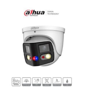 Dahua Technology DH-IPC-PDW3849-A180-AS-PV DAHUA IPC-PDW3849-A180-AS-PV Cámara IP WizSense Eyeball con multivisión en dos sensores de 4MP - 180°. IR de 25 m, LED de 20 m, ePTZ, micrófono IP67