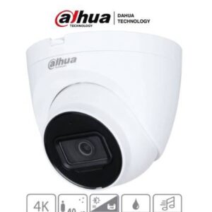 Dahua Technology DH-HAC-HDW1801TQN-A DAHUA HAC-HDW1801TQN-A - Camara Domo 4k/ 8 Megapixeles con Microfono Integrado/ Lente de 2.8mm/ 106 Grados de Apertura/ IR de 40 MetrosIP67