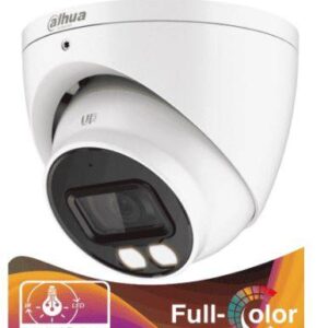 Dahua Technology DH-HAC-HDW1239TN-IL-A DAHUA HAC-HDW1239TN-IL-A - Camara Domo de 2 MP/Dual Inteligente+Full Color/ 2.8 mm/ 107°/ Microfono/ WDR Real de 130 dB/ 40 Mts IR/ IP67