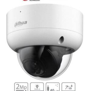 Dahua Technology DH-HAC-HDBW1200EAN DAHUA HAC-HDBW1200EA - Cámara Domo de 2 Mp Antivandálica/ 1080p/ Lente 2.8 mm/ 115 °/ IR de 40 Metros/ Super Adapt/ IK10/ Uso Exterior IP67