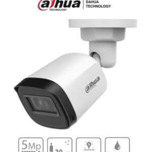Dahua Technology DH-HAC-B1A51N-U-0280B DAHUA HAC-B1A51-U-28 - Cámara Bullet de 5 Megapixeles/ Lente 2.8 mm/ 106 Grados de Apertura/ IR de 30 Mts/ IP67/ Soporta: CVI/CVBS/AHD/TVI