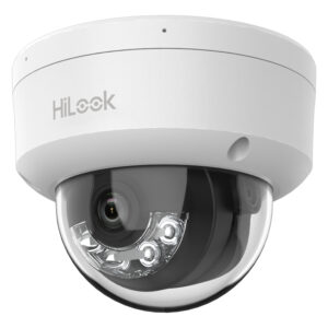 IPC-D120HA-U HILOOK Series / Domo IP de 2 Megapixel (1080p) / Lente 2.8 mm / 30 mts IR / Micrófono Integrado / Exterior IP67 / PoE