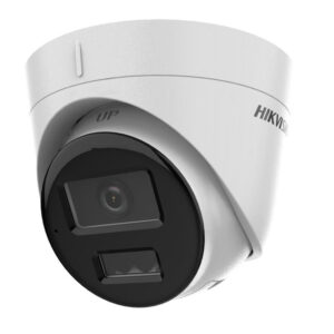 HIKVISION Cámara Turret IP 4 Megapíxel DS-2CD1343G2-LIUF / Lente 2.8 mm / 30 mts IR + 30 mts Luz Blanca / Micrófono Integrado / ACUSENSE Lite / Exterior IP67 / H.265