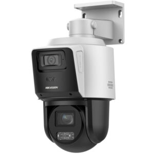 HIKVISION DS-2SE3C404MWG-E/14 TandemVu PTZ IP 4mp/ Panoramica 4mp/ 4X Zoom/ Dual Light 40m IR + 30m Luz Bca/ ACUSENSE/ IP66/ PoE+/ DARKFIGHTER/ Micro SD/ Incluye Base Techo o Pared