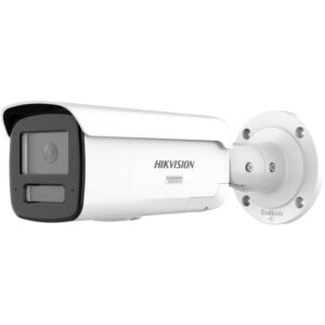 HIKVISION Cámara Bala IP 8 Megapíxel DS-2CD2T87G3-LIS2UY/SL / Lente 4 mm / 60 mts IR + Luz Blanca / Exterior IP67 / Estrobo Luz Blanca / WDR 130 dB / ACUSENSE 3.0 /