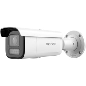 HIKVISION DS-2CD2683G2-LIZS2U Bala IP 8mp 4K/ Lente Mot 2.8-12 mm/ 60m Luz Bca/ 60m IR/ AcuSense/ IP67/ IK10/ WDR 120 dB/ PoE 802.3at/ ONVIF/ Alarmas IO/ Micro SD/ ACUSEARCH