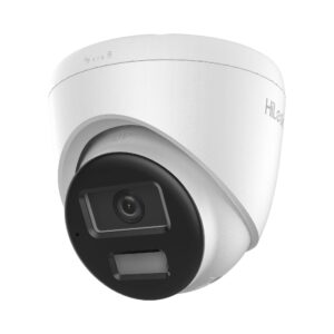 HILOOK IPC-T220HA-LUC Turret IP de 2mp/ Lente 2.8mm/ Ángulo de visión 101/ 20m IR/ 15m Luz Bca/ Micrófono Integrado/ ACUSENSE Lite/ Exterior IP67/ PoE/ dWDR/ H.265+ / ONVIF