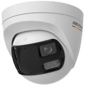 HIKVISION DS-2CE72KF3TP-DLS Turret TURBOHD 3K (5mp) / Micrófono Integrado / Visión 180° / Imagen a Color 24/7 / 40 mts Luz Blanca + 40 mts IR / Exterior IP67 / WDR/ Panoramica