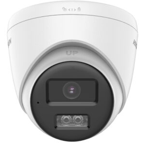 HIKVISION DS-2CE78U0T-LXTS Turret TURBOHD 4K 8mp / Lente 2.8mm/ 40m IR EXIR/ 40m Luz Bca/ Sirena y estrobo/ Audio Bidireccional/ Exterior IP67/ dWDR/ Dual Light/ ColorVu