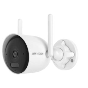 HIKVISION DS-2CFW02 Bala IP 2 Megapixel / Lente 2.8 mm Dual Light (30 mts IR + 30 mts Luz Blanca) Wi-Fi 6 ACUSENSE Audio Bidireccional (Micrófono y Bocina) IP66 / dWDR