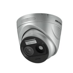 HIKVISION HF-VT343 (HikFire) Cámara IP Turret de Detección Térmica de Incendios/Detección de Llamas y Temperaturas Anormales/ 4 Mp (Lente Óptico)/1 Mp(Lente Térmico)