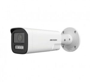 HIKVISION DS-2CD1643G2-LIZSU/SL Bala IP 4 MP/Lente Mot. 2.8 a 12 mm/Dual Light (50 mts IR + 50 mts Luz Blanca) / ACUSENSE Lite/ Audio de Dos Vías /Exterior IP67 /PoE / Micro SD