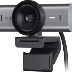 LOGITECH Cámara web MX Brio 960-001548.Ultra HD 4K para colaboración y streaming.