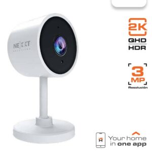 Nexxt Solutions Home Cámara NEXXT modelo NHC-IF10/ Resolución 2K QHD (3MP)/ Visión nocturna avanzada/Audio bidireccional y sirena integrada