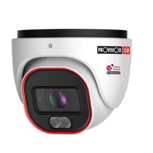 PROVISION-ISR DH-340IPSN-MVF Cámara domo IP 4MP - Lente 2.8-12 mm (89-31°), de dia detecta hasta 64 a 180mts/Reconoce: 13 a 38 mts/Idetifica: 6 a 19 mts, IR 40 mts, microfono, IP67