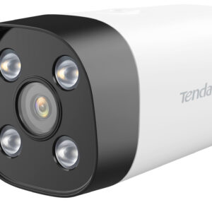 TENDA IT7-LCS-6 Camara formato bala con lente optico de 4MP (2560 * 1440) de alto rendimiento en interiores y exteriores - permite uso de NVR y monitoreo mediante app